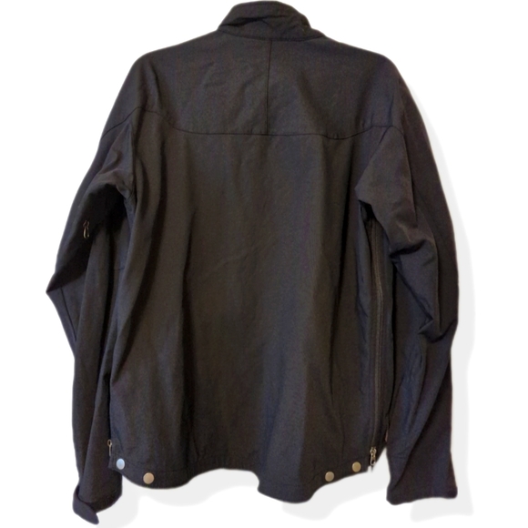 NWOT Men's Medium Versatile Black Jacket with Pockets - Picture 2 of 7